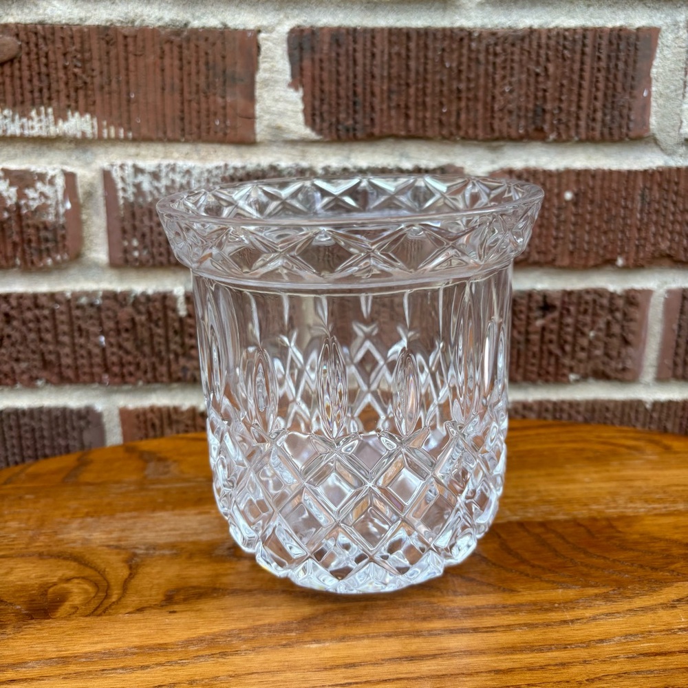 Gorham 1980s King Edward Crystal Biscuit Barrel Replacement No lid